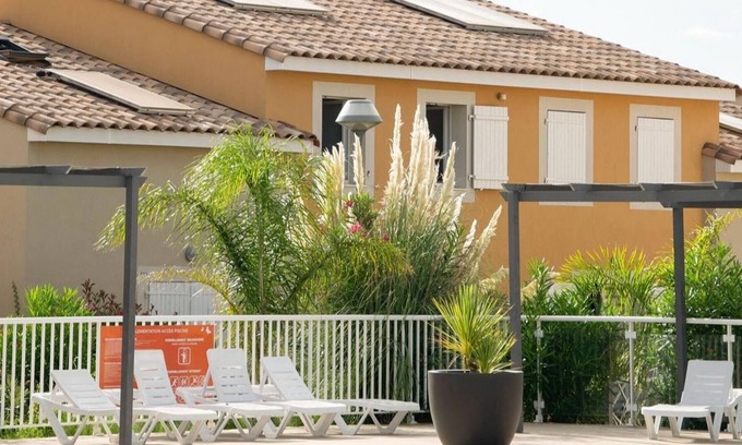Latour-Bas-Elne Apartment | Cozy T3 Lodge with Terrace, Pool, Spa, Gym and Parking - 10 Min from Beach