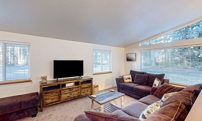 Pierce County House | Cozy tree-lined home with patio, grill, washer/dryer, and internet - near hiking