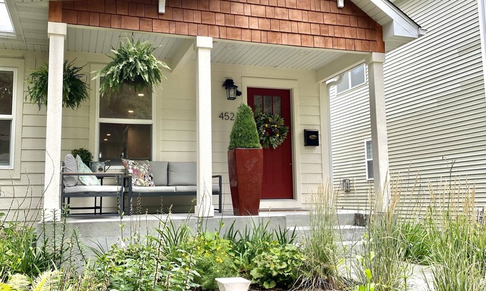 Ericsson House | Creek half a block away! Family-sized, specious home with back patio and garden