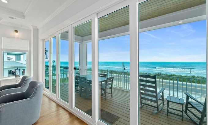 Flagler Beach House | Custom Oceanfront Home-putting green, walk to beach/restaurants/entertainment