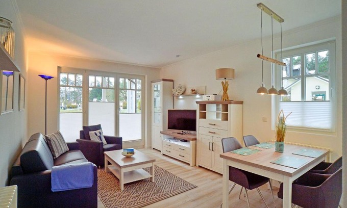 Binz Apartment | Dünenpark Binz - Komfortplus Ferienwohnung mit 1 Schlafzimmer und Terrasse im Erdgeschoss 211