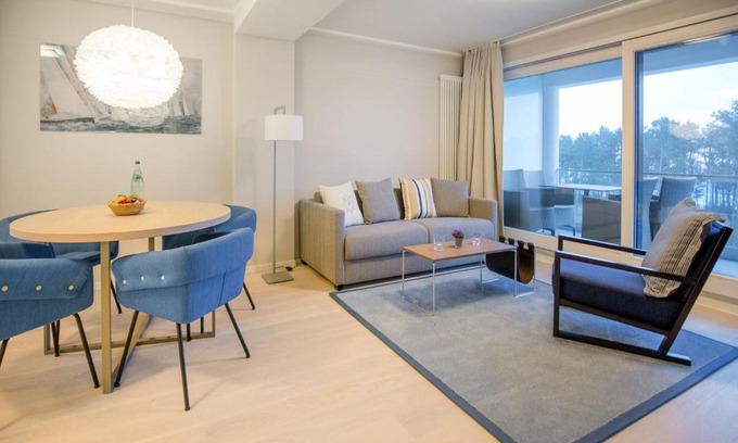 Binz Apartment | Dünenresidenz Prora - Ferienwohnung mit Meerblick, 2 Schlafzimmern und Balkon NP-417