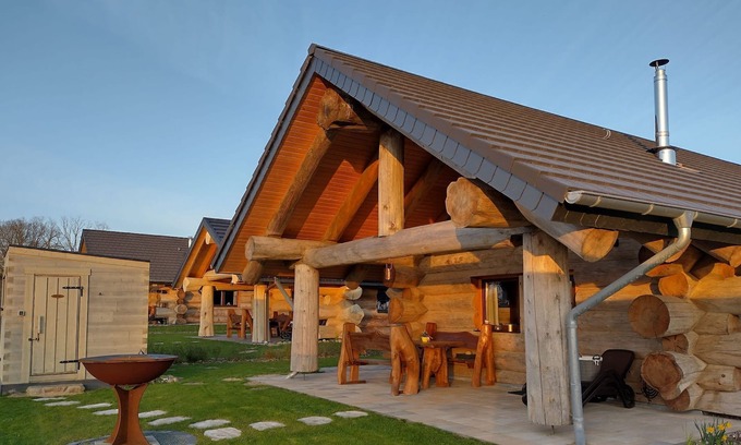 Gross Nemerow Cabin | Log Cabins - Naturstammhaus MV Seenplatte 20 - Feriendorf Tollensesee