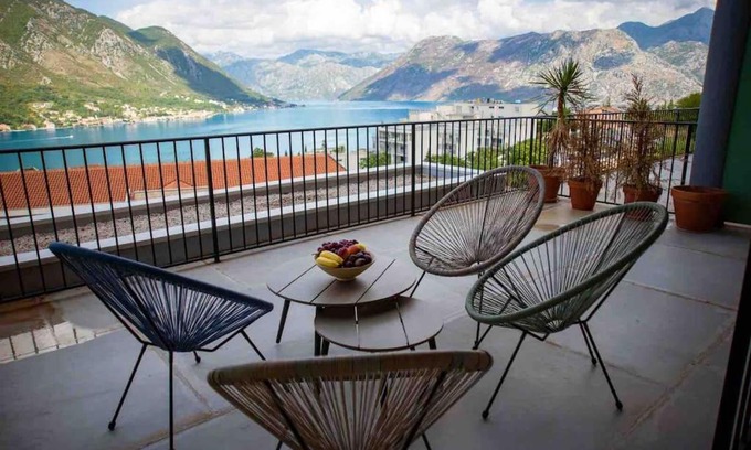 Dobrota Apartment | Design flat with impressive Boka bay view