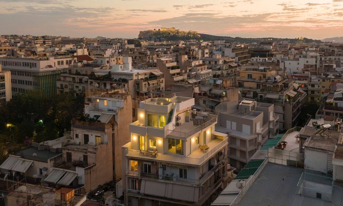 Exarhia Apartment | Design Penthouse with Hot Tub and Private Rooftop In Exarhia Athens