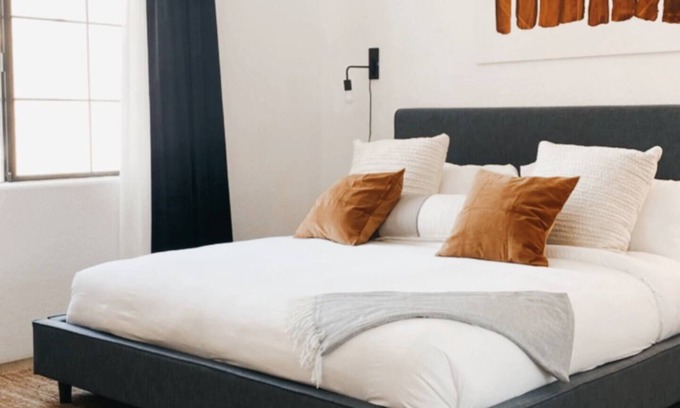 Village Condo | Designer desert condo. Sleeps 4. 4 pools and spas in the complex. Dogs welcome!