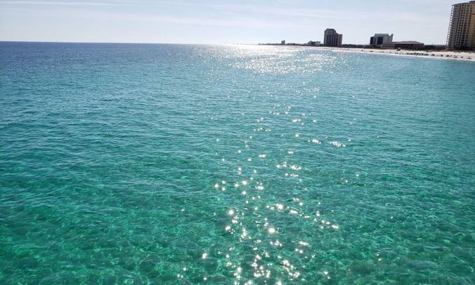 Navarre Beach Condo | Directly on the Gulf! Beautiful View. Watch the dolphin's swim from your deck!