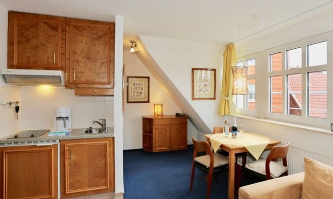 Juist Apartment | Dog-friendly vacation apartment, ideal for couples, with sauna and swimming pool.