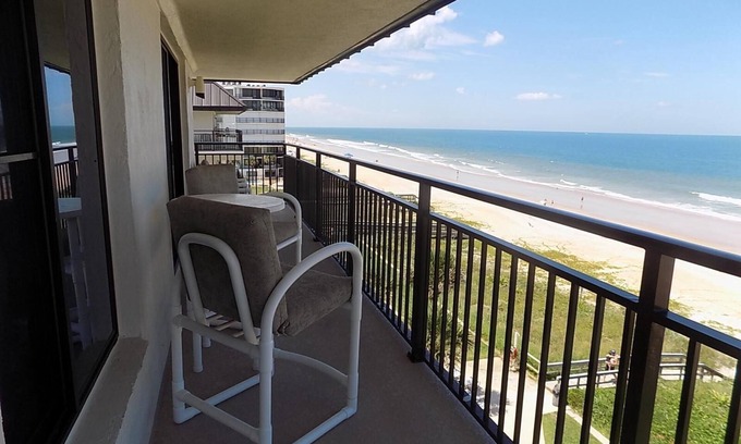 Ormond-by-the-Sea Condo | "Dolphin Lookout" Indies House ocean front condo with gorgeous beach views