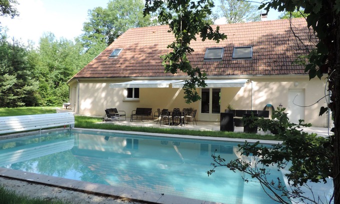 Sommecaise Cottage | Domaine de la Brionnerie - New house with swimming pool in a wooded area