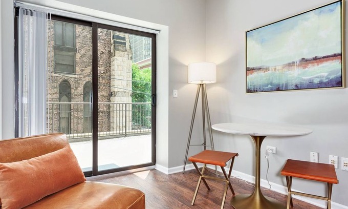 Prairie District Apartment | Domio | McCormick Place | Smart 2BR + Pool and Fitness Center