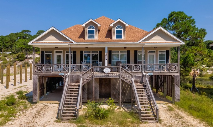 Audubon Place House | Dos Dunes - Large duplex, 2 kitchens! Private gated gulf front community!