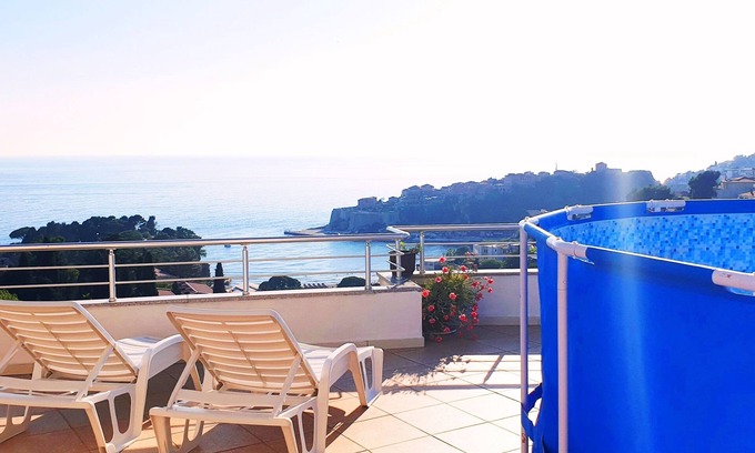 Ulcinj House | Double studio with private sea view balcony