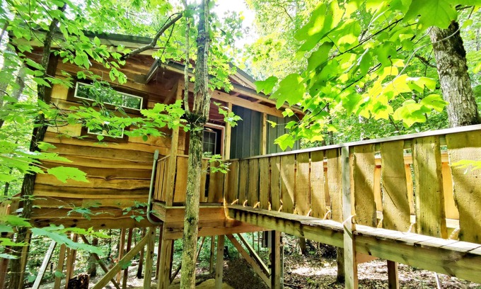 Monteagle Cabin | Dove Treehouse Getaway w/Hot Tub & Firepit!