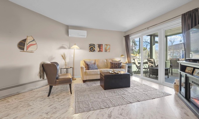 Charlevoix Condo | Downtown Charlevoix Getaway | Indoor/Outdoor Pool | Updated | Dog Friendly.