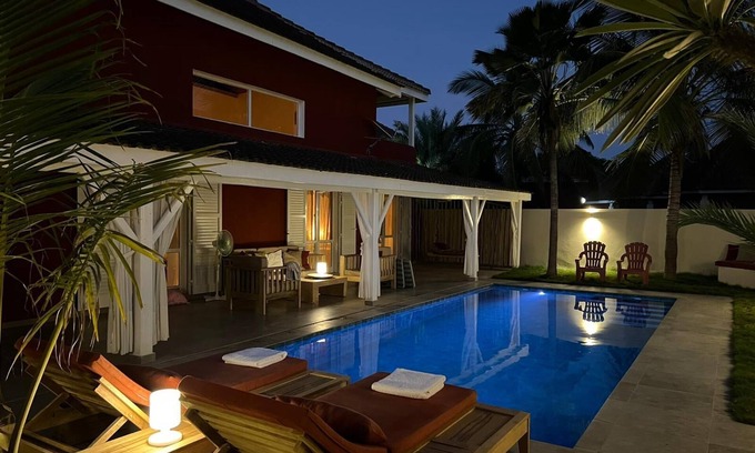 Saly Villa | Dream villa KEUR BONHEUR in Saly: 3 suites, private pool, 100m from the beach