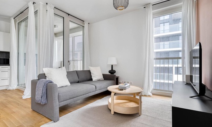 Vienna Apartment | Dreamy Donaumarina 1BR w/Balcony & Roof, nr metro U2, by Blueground