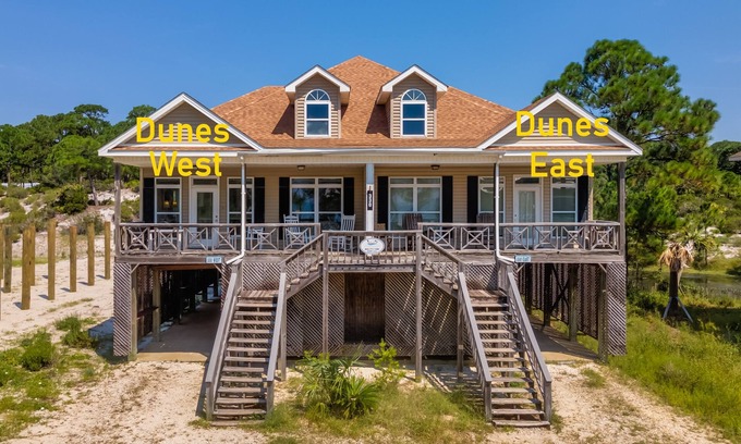 Audubon Place House | Dunes East - Private gated community! Gulf Views!
