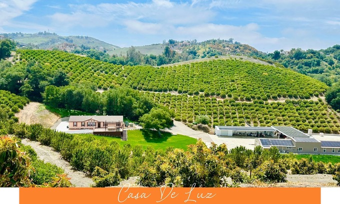 Temecula Villa | Eden Green Sunmist Villa 35acOrchard by Casa De Luz -10mins to Old Town Temecula