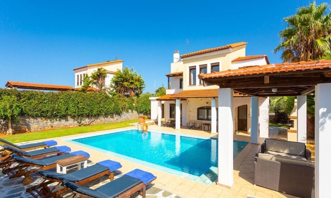 Kefalas Villa | Ekklisies Dio Large Private Pool, A/C, WiFi