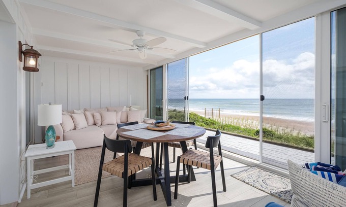 Sawgrass Condo | El Mar Villa | Oceanfront Luxury Condo with Sunroom Patio, Direct Beach Access +