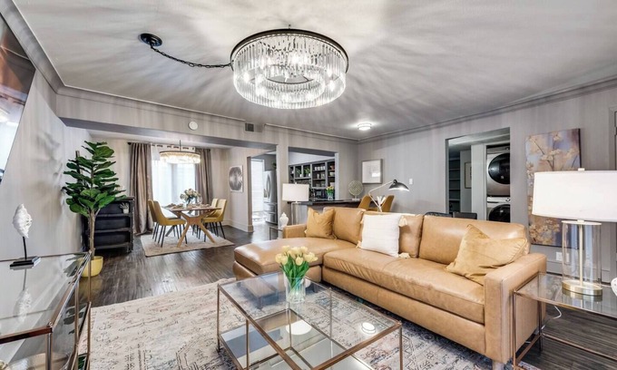 Old East Dallas Condo | Elegant 2BR condo with king bed suites, private patio, and resort-style amenities in Lakewood.