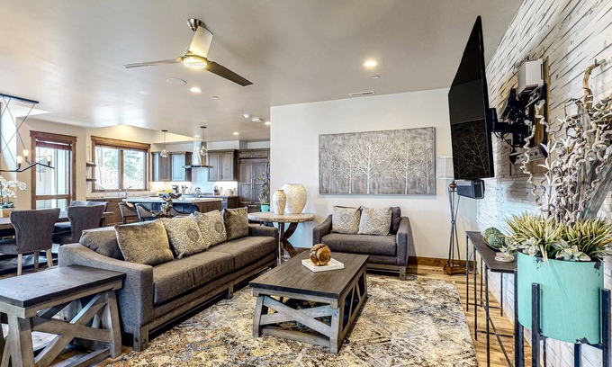 South Lake Tahoe House | Elegant Condo w/Private Hot Tub, Decks, Gas Fireplace, Gas Grill, & Free WiFi