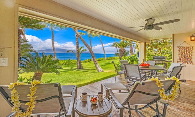 Downtown Lahaina House | Elegant Oceanfront – Beautiful Remodel - Puamana 254-1.