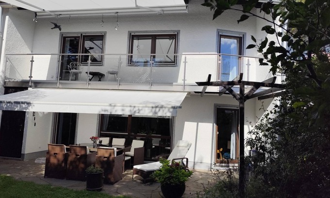 Starnberg House | Elegant terraced house, with bikes near the lake, children at least 6 a old