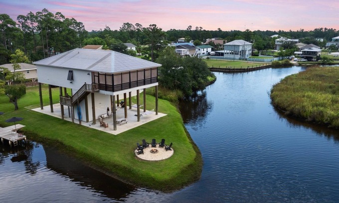 Shoreline Park House | Endless Summer! A Waterfront Home with a Boat Dock