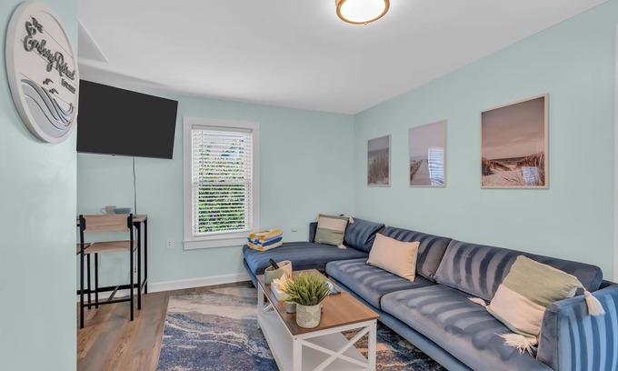Neptune City Apartment | Enjoy local summer, 5 min to asbury park, firepit, patio, grill, remote work