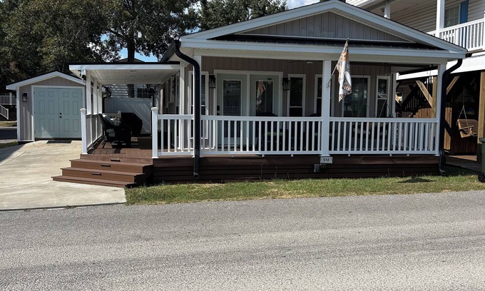 Myrtle Beach House | Enjoyable 3-bedroom,RELAXING POND VIEW, 10 steps from FISHING.memories made.