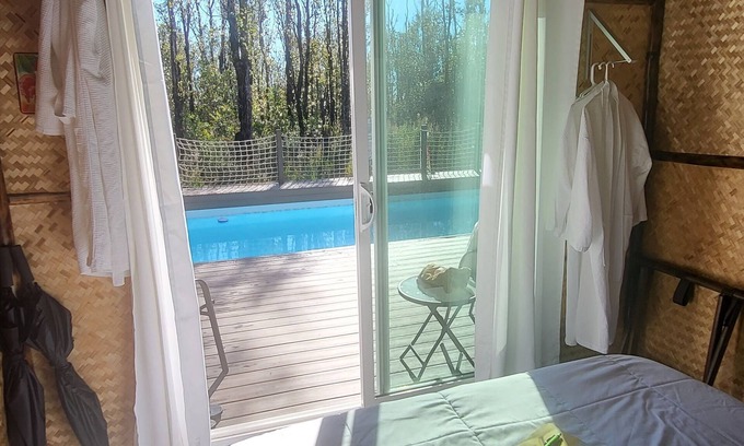 Fern Forest Bed & Breakfast | Entire 3 cabin clothing optional resort at Volcano. Free Breakfast.