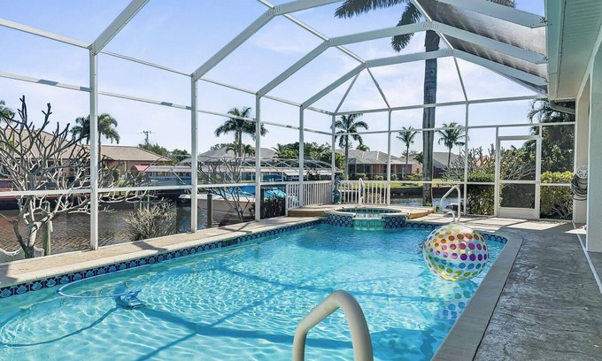 Fort Myers House | Entire home with pool, spa and game room on saltwater canal in Cape Coral, FL!