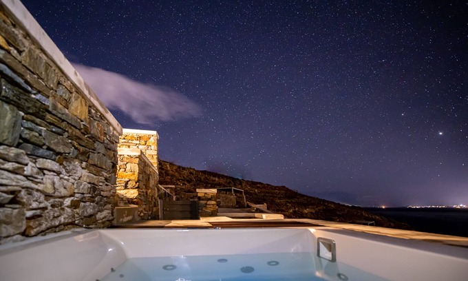 Tinos House | Eos Villa with Private Hot Tub and Sea View - Phos Villas