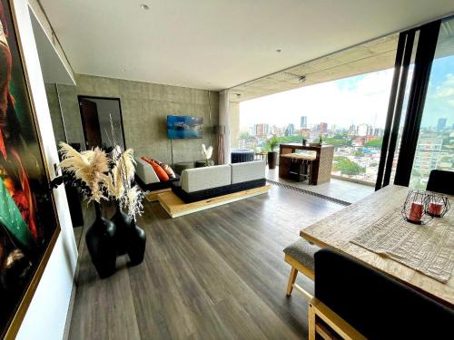 Guadalajara Apartment | Espectacular diseño, terraza con Hamaca y Jacuzzi