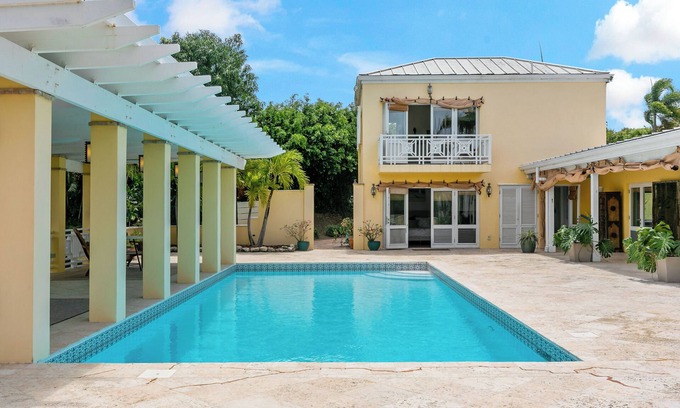 Testman Villa | Estate Shoys St. Croix. Quick walk to the best beach! 5/4Luxury house with pool.