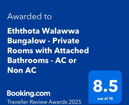 Anuradhapura House | Eththota Walawwa Bungalow - Private Rooms with Attached Bathrooms - AC or Non AC