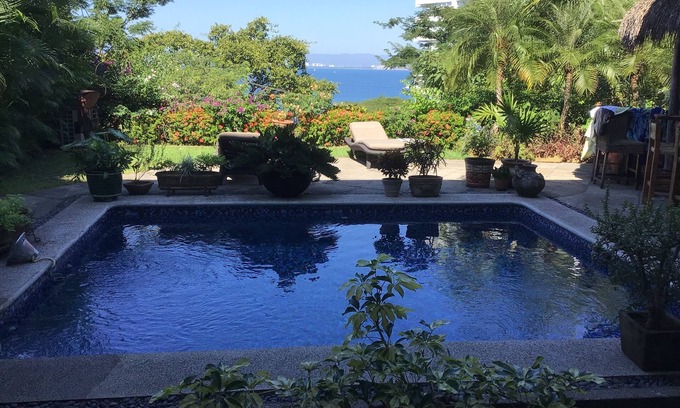 Conchas Chinas Condo | Excellent residence for a holiday. own pool, BBQ, grounds with view of the Bay