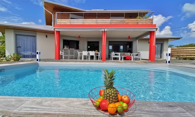Saint-Francois Villa | Exceptional: Villa Coralia, Sea View, Flash Promo from March 25 to July 05