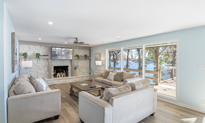 Gravois Mills House | Expansive Decks, Firepit, Stunning Views All Over