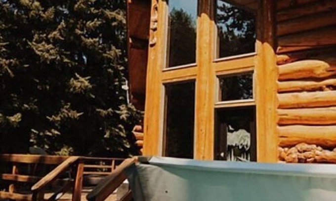 Roberts Cabin | Experience extraordinary peace, privacy, & luxury. Modern log cabin, georgeous!