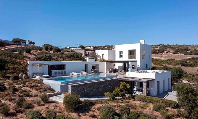 Paros Villa | Exquisite Paros Villa | Villa Solaris | 6 Bedrooms | Large Terrace with.