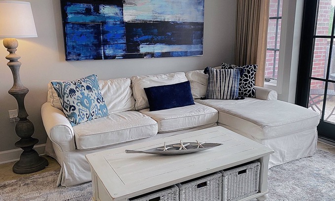 Seacrest Beach Condo | FALL SALE! Luxury 30A Condo, Corner Top Floor, Balcony, Pool, Steps 2 Rosemary