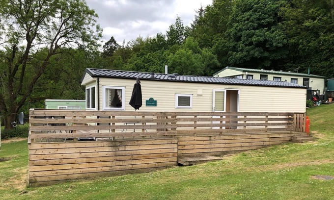 Balminnoch Ski Chalet | Family Caravan at Beautiful Three Lochs Park