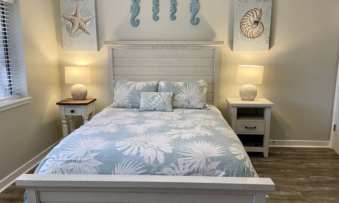 Hilton Head Island Villa | Family Footprints: 2BR/2BA Beach-Dine-Shop-Celebration Park! All ~10 min. Walk!