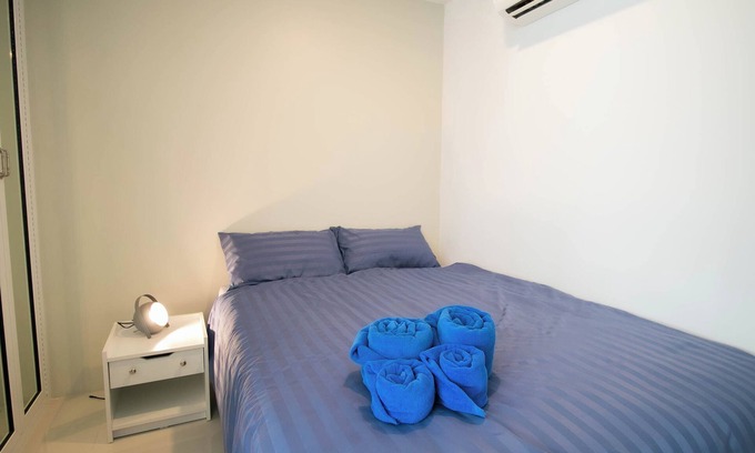 Kram Condo | Family for 5people, 2 pools, AC, Kitchen, Fitness and near the beach