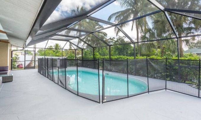 Golden Gate House | Family friendly oasis w/ heated pool & canal views