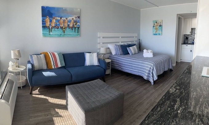 Atlantic Beach Apartment | Family friendly studio with sound, beach, and pool access