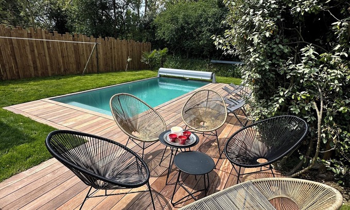 Guerande House | Family house/HEATED-SECURED SWIMMING POOL/near La Baule/Guérande/10p